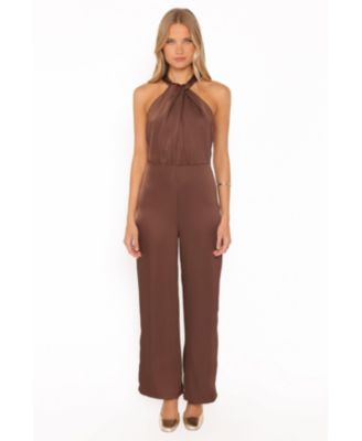 Women's Saskia Halter Wide-Leg Formal Jumpsuit