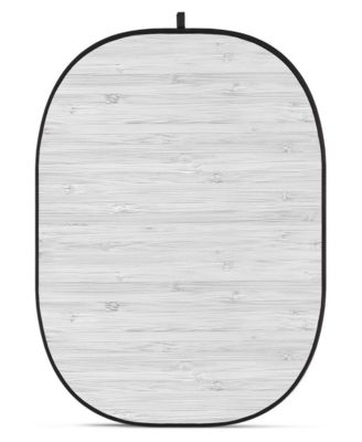 CBA-WW0006 Collapsible Fabric Pop-Up Photo Backdrop, 5x6.5', Wooden Wall