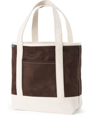 Medium Faux Suede Open Top Tote Bag