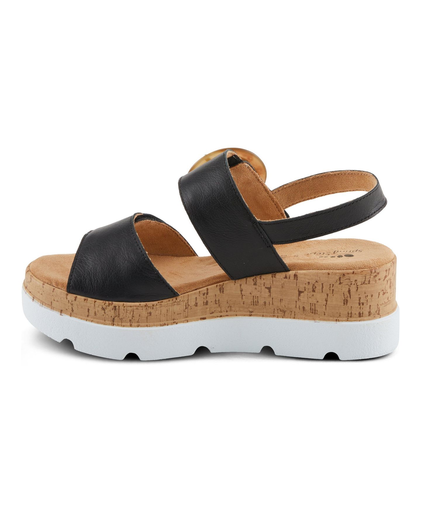 Женские сандалии Spring Step Abarah Platform with Cushioned Insole, цвет: Чёрный — фото 2