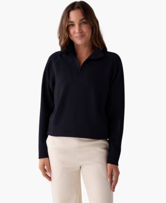 Women's Apres Quarter-Zip Mock-Neck Sweatshirt