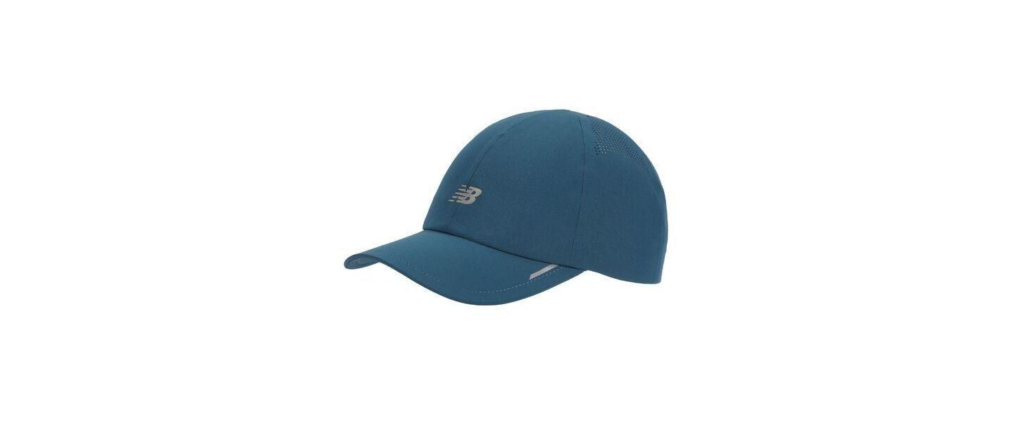 Мужской головной убор New Balance Running 6-Panel Reflective Hat, цвет: Синий — фото 1