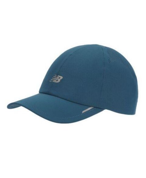 Мужской головной убор New Balance Running 6-Panel Reflective Hat, цвет: Синий