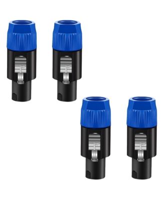 4-Pole Speakon Twist-Lock Speaker Adapter, 4-Pack