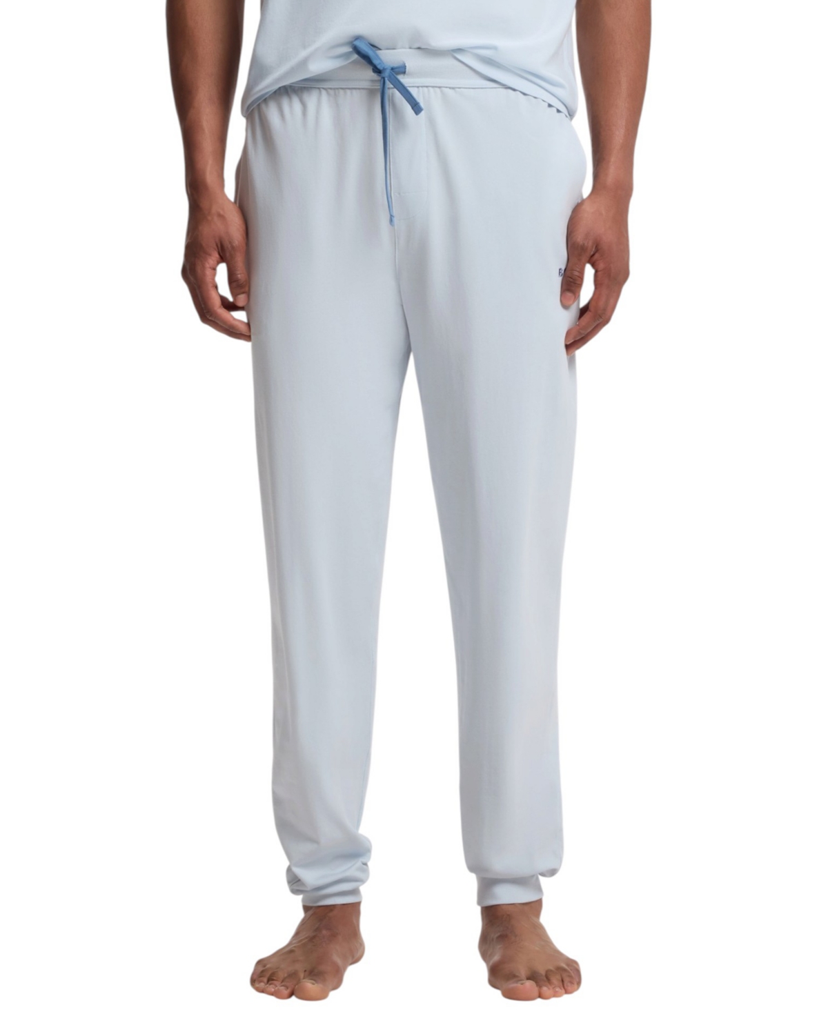 Boss by Hugo Boss Men's Mix & Match Elastic-Waist Drawstring Cotton-Blend Joggers - Blue