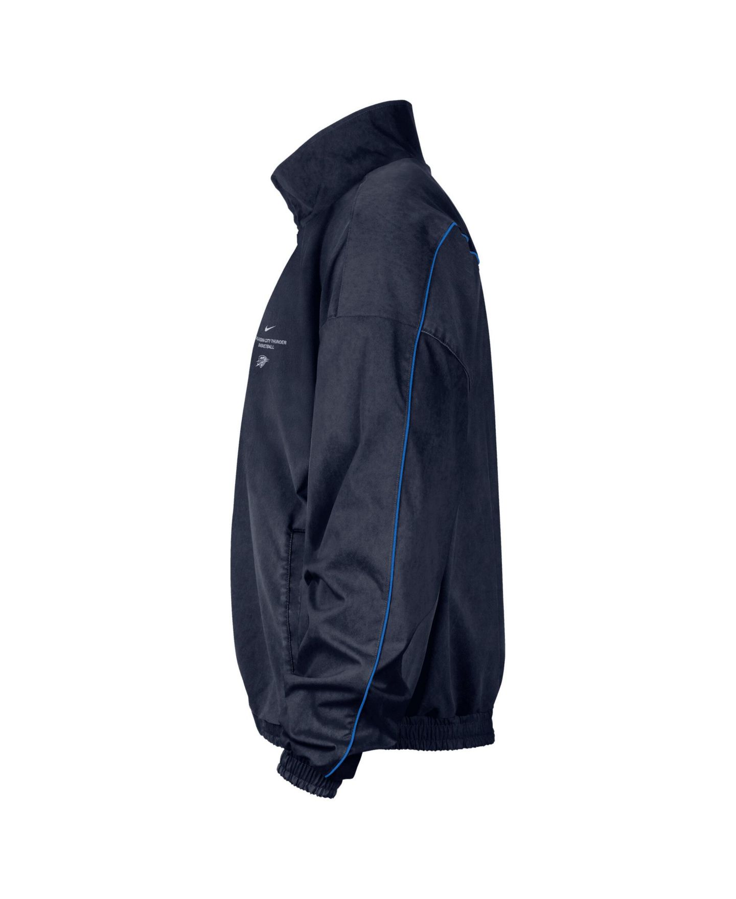 Мужская куртка Nike Navy, Blue Oklahoma City Thunder 2026 Game Theater Calm On Court Anthem — фото 3