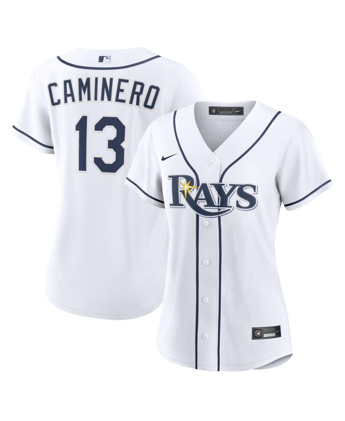 Nike Women's Junior Caminero White Tampa Bay Rays Home Replica Jersey - White, No Color