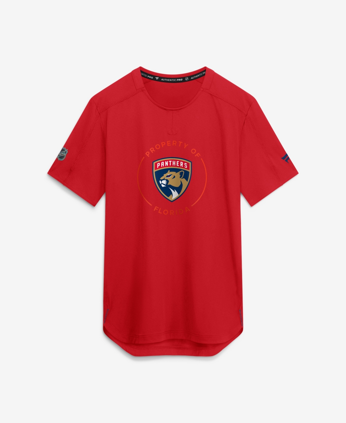 Fanatics Men's Red Florida Panthers Authentic Pro Train Performance T-Shirt - Red, Athletic Red