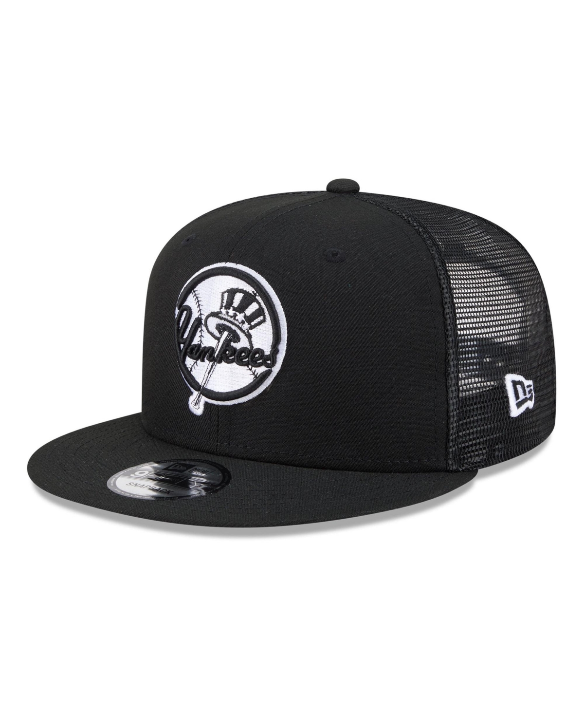 New Era Men's Black New York Yankees 9FIFTY Adjustable Trucker Hat - Black