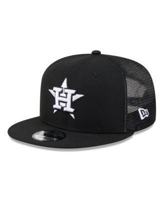 Men's Black Houston Astros 9FIFTY Adjustable Trucker Hat