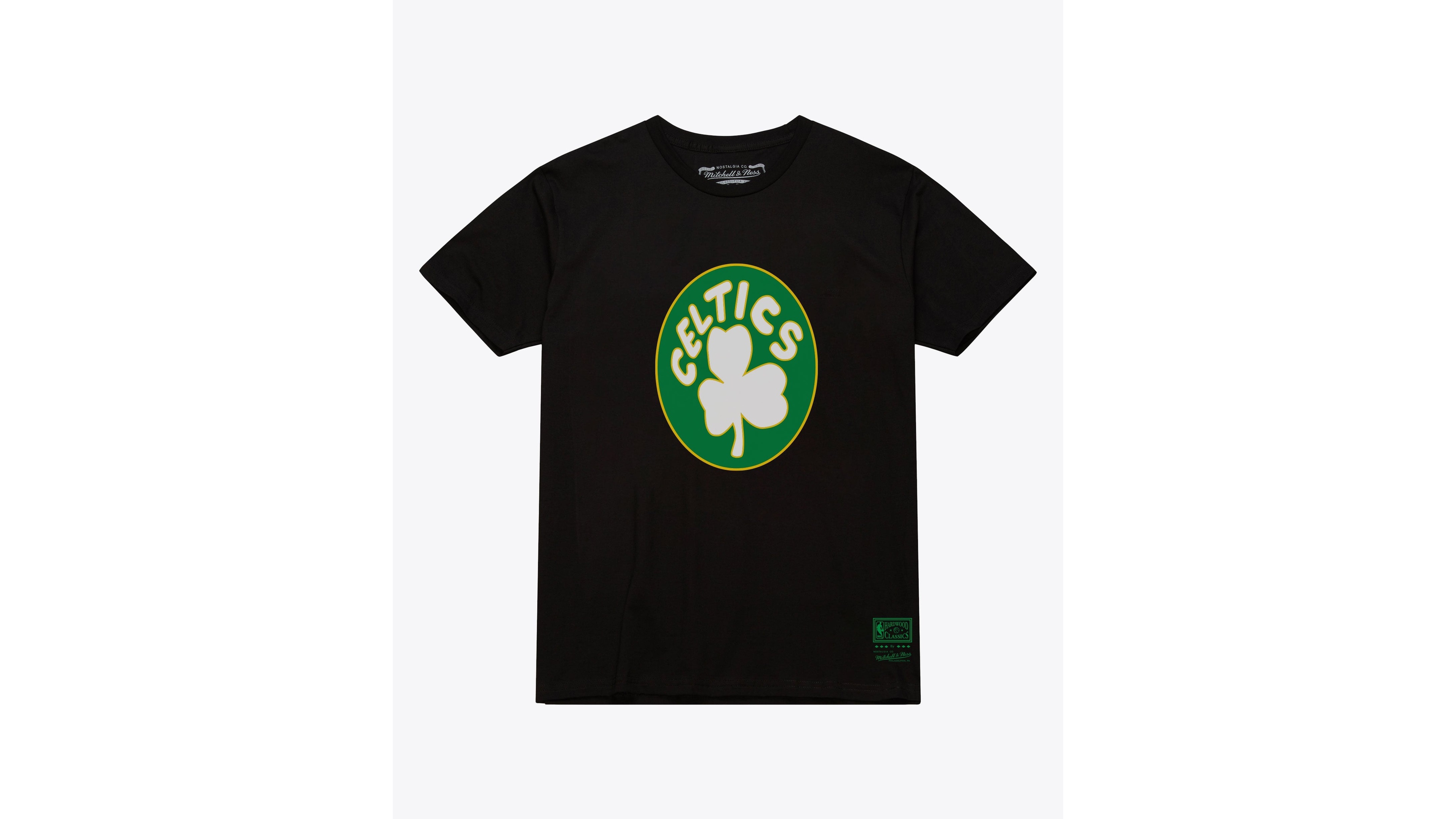 Mitchell & Ness Men's and Women's Black Boston Celtics Hardwood Classics Arch T-Shirt