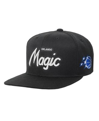 Big Boys' and Girls' Black Orlando Magic Head Coach Flat Brim Snapback Hat