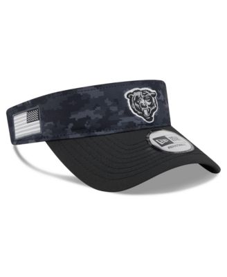 Men's Black Chicago Bears 2026 Salute To Service Adjustable Visor Hat