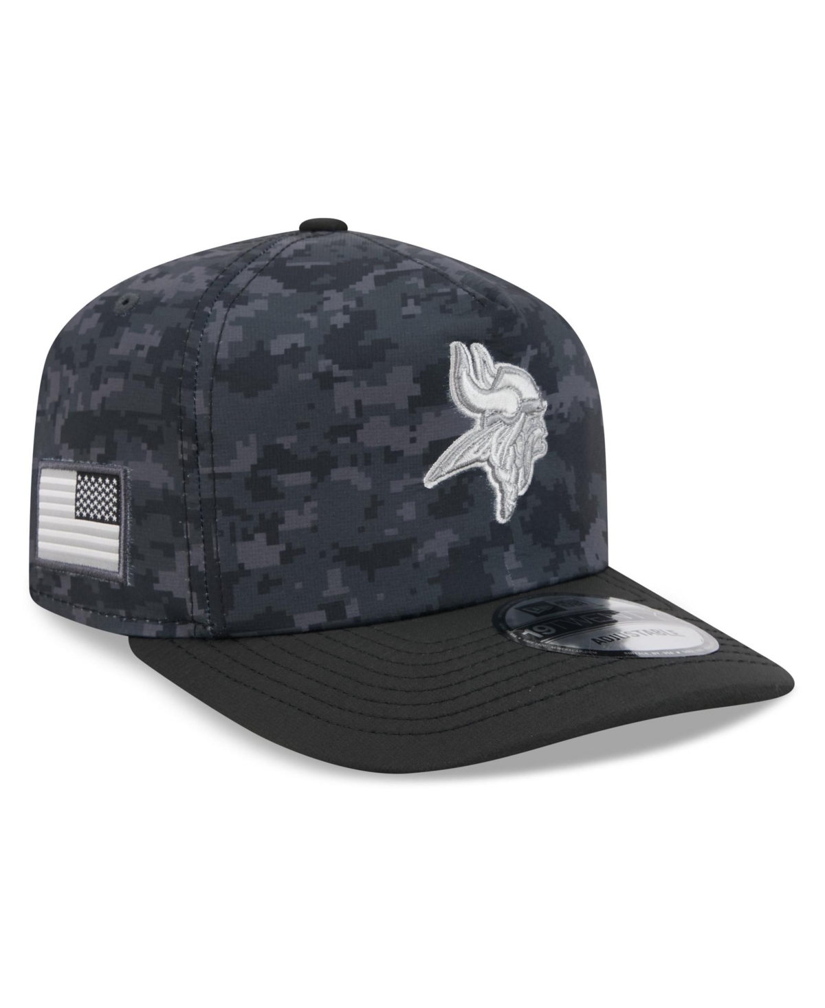 New Era Men's Black Minnesota Vikings 2026 Salute To Service 19TWENTY Adjustable Hat - Black