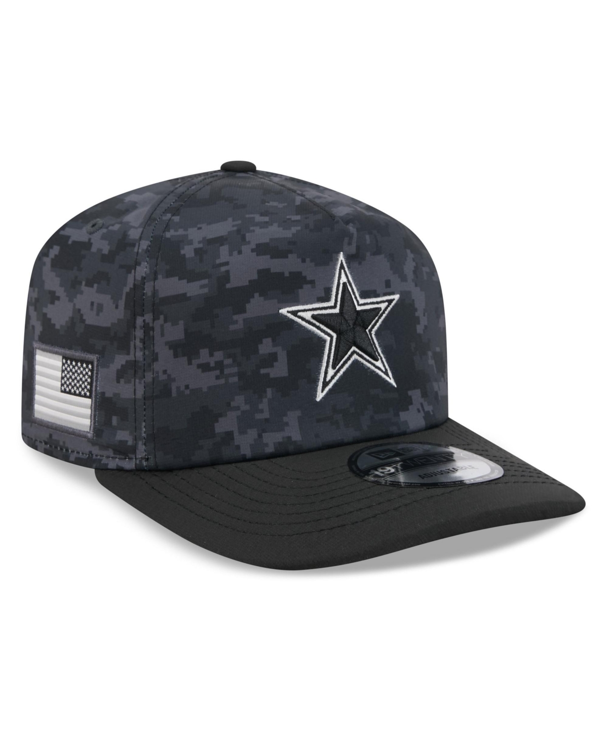 New Era Men's Black Dallas Cowboys 2026 Salute To Service 19TWENTY Adjustable Hat - Black