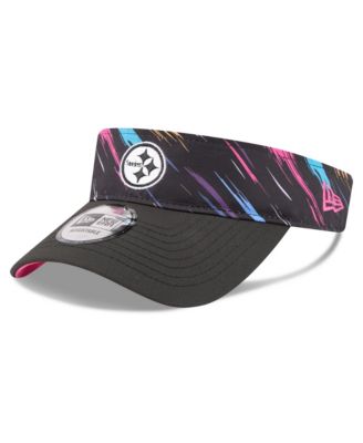 Men's Black Pittsburgh Steelers 2026 NFL Crucial Catch Adjustable Visor Hat