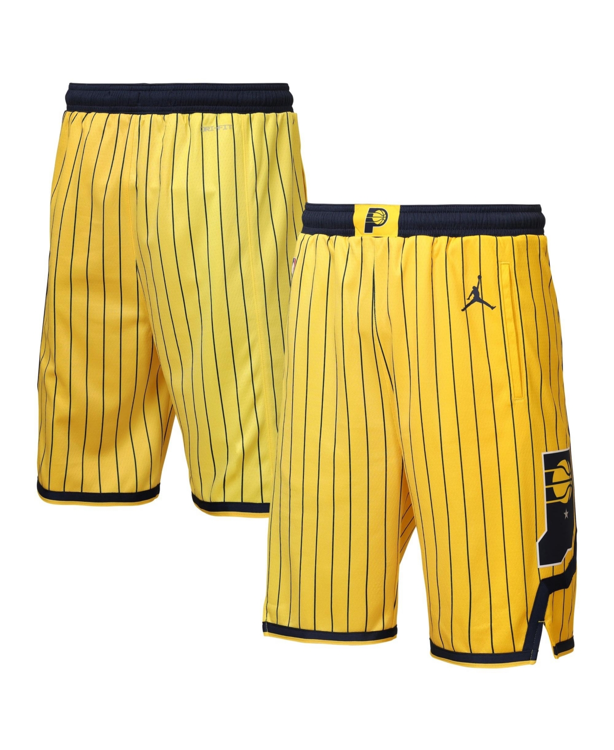 Jordan Big Boys' and Girls' Indiana Pacers Authentic Statement Edition Swingman Shorts - Yellow