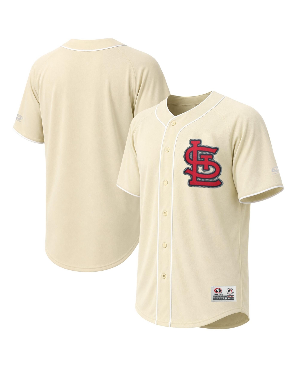 Stitches Men's Cream St. Louis Cardinals Fashion Jersey - Cream