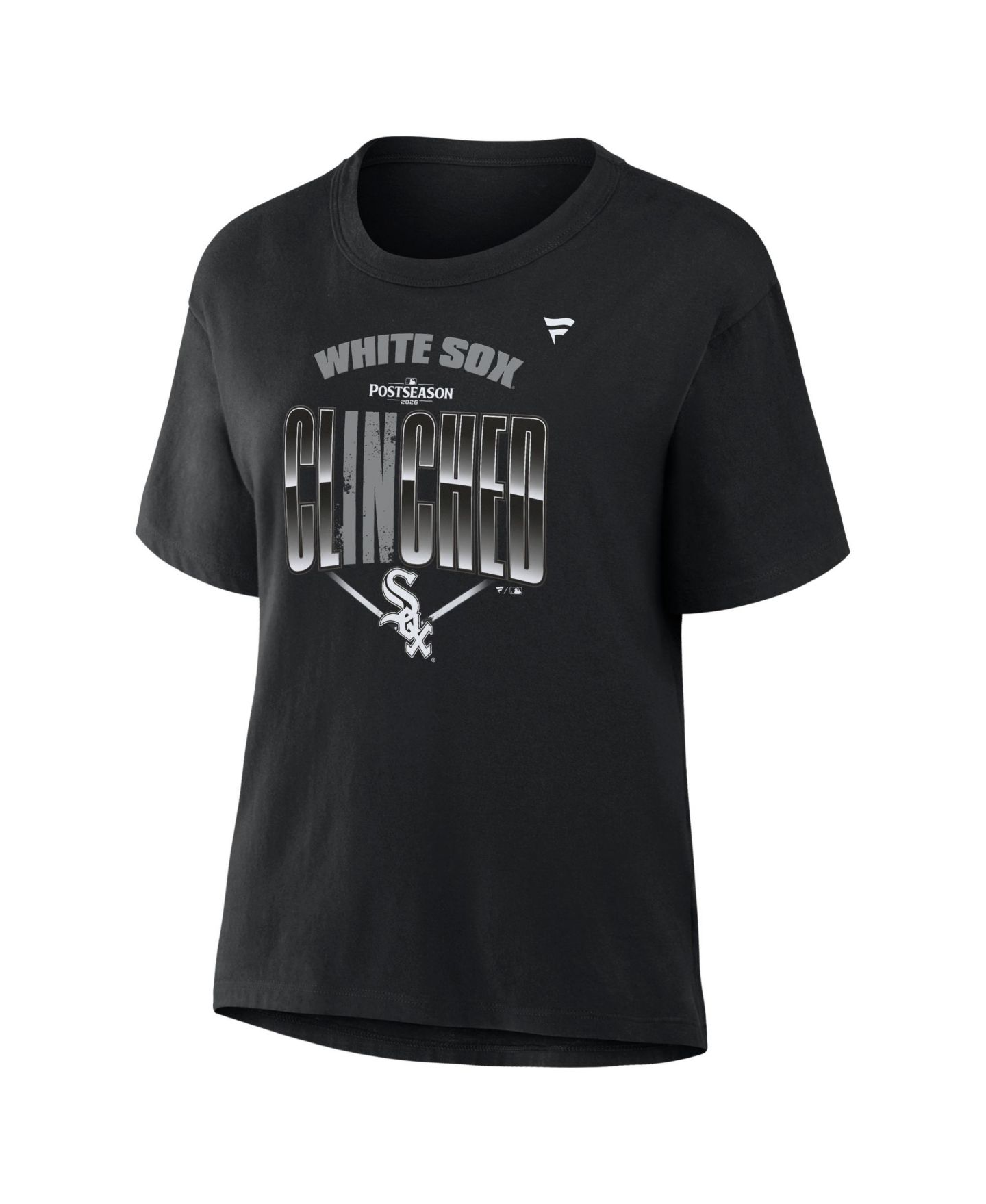 Женская футболка Fanatics Black Chicago White Sox 2026 MLB Postseason Locker Room — фото 3