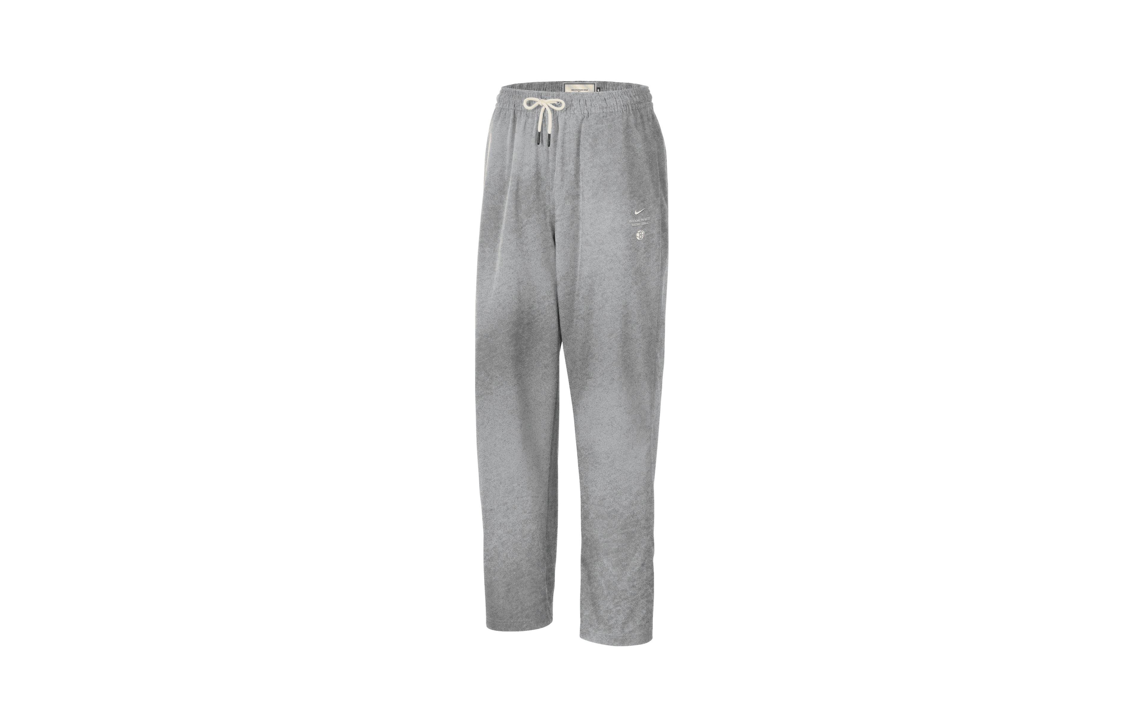Nike Men's Silver, Black Brooklyn Nets 2026 Game Theather Loud On Court Anthem Pants