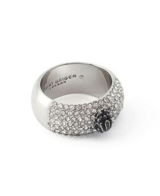 Glass Crystal Pave Eagle Ring