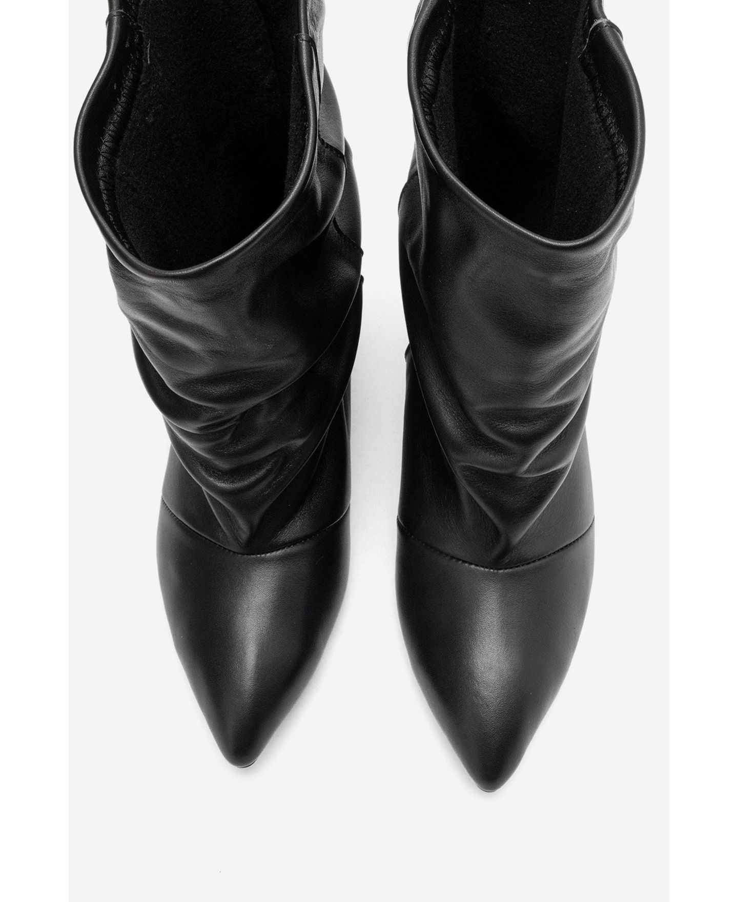 Женские ботинки Forever & Always Shoes Lancy Kitten-Heel Pointed-Toe Ankle, цвет: Чёрный — фото 5