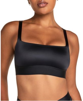 Square Neck Wireless Satin Bralette