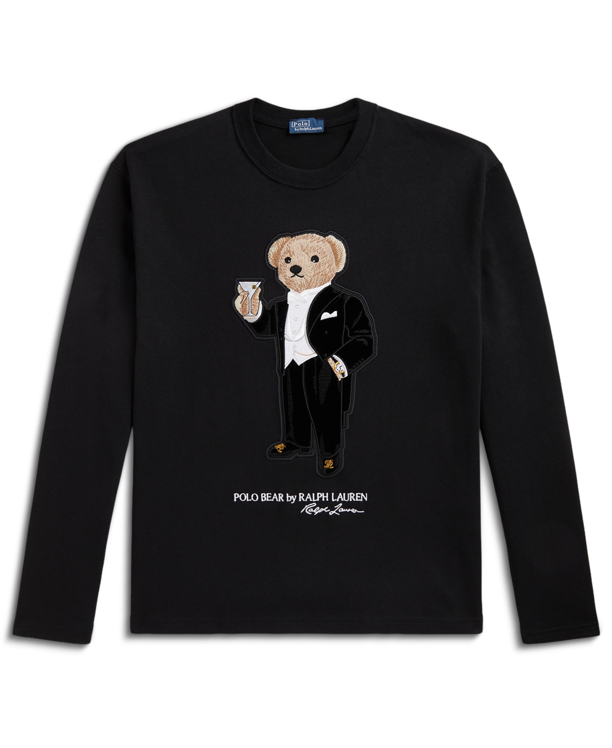 Polo Ralph Lauren Women's Martini Polo Bear Cotton Jersey T-Shirt - Black