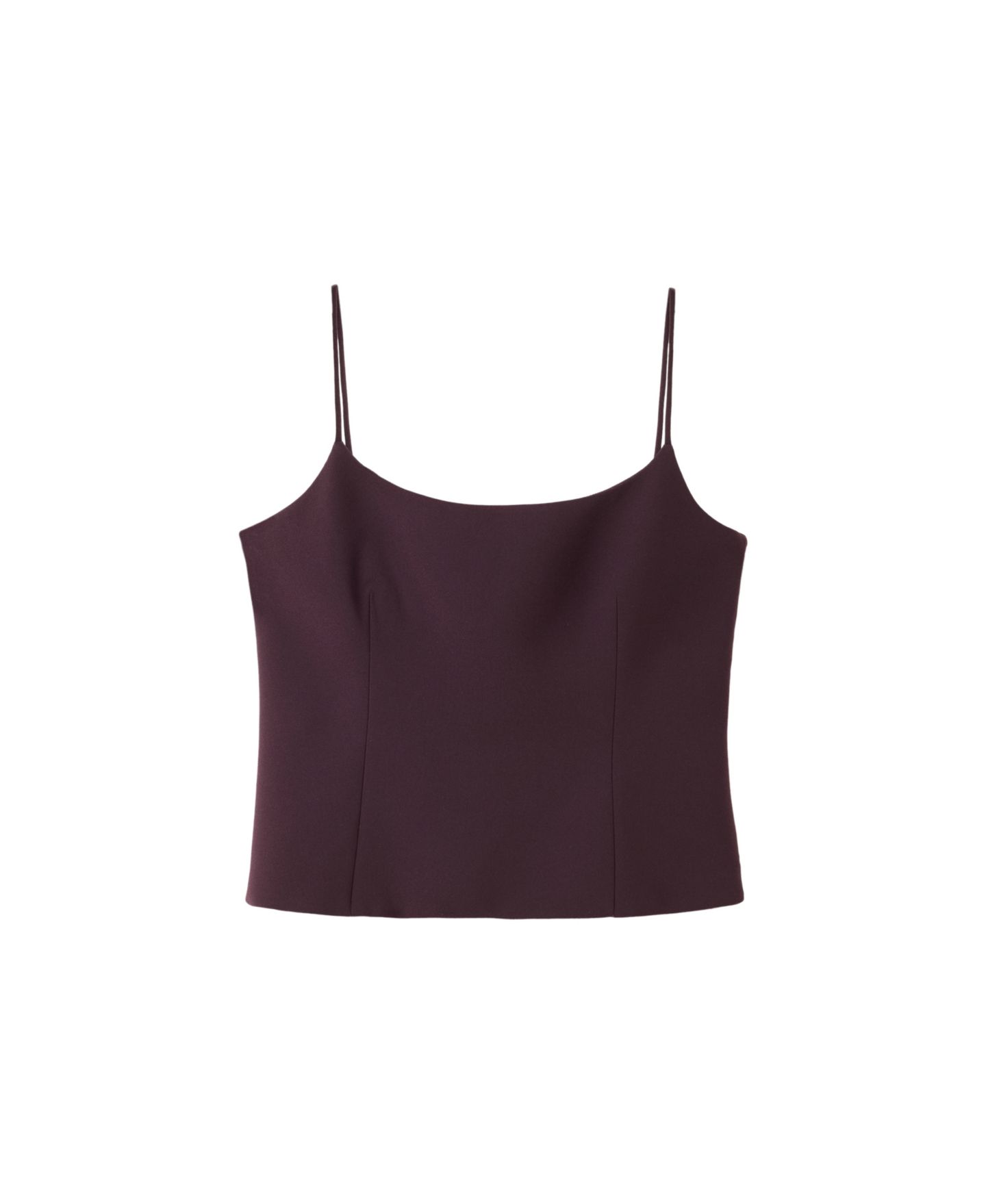Женский топ Mango Square Neck Sleeveless Crop, цвет: Чёрный — фото 11