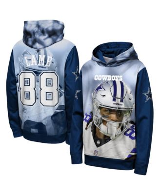 Big Boys' and Girls' CeeDee Lamb Navy Dallas Cowboys Peak Performance Name & Number Hoodie
