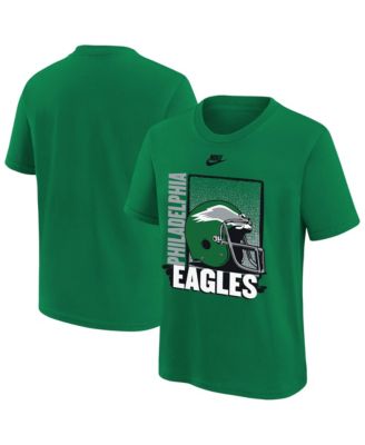 Big Boys' and Girls' Kelly Green Philadelphia Eagles Helmet T-Shirt