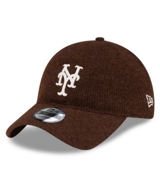Men's Brown New York Mets Open Market Wool 9TWENTY Adjustable Hat