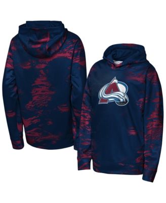 Big Boys' and Girls' Navy Colorado Avalanche Team Dynamics Hoodie
