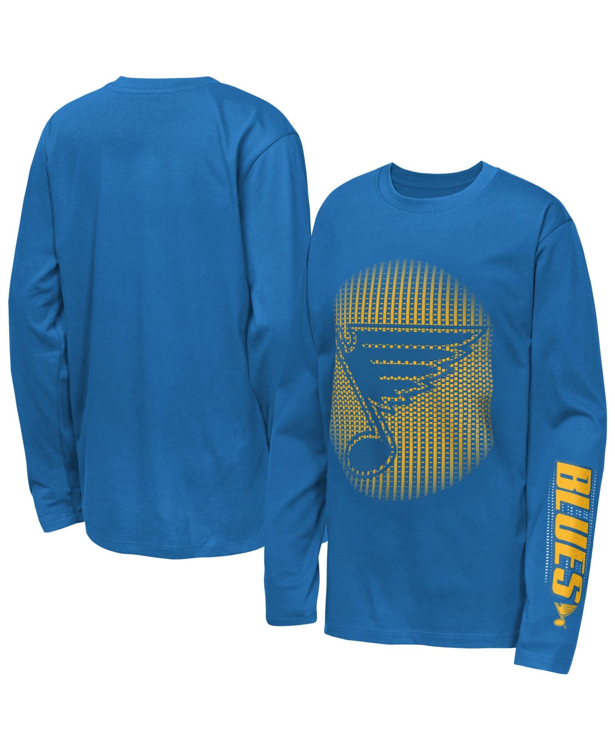 Outerstuff Big Boys' and Girls' Blue St. Louis Blues Regroup Reset Long-Sleeves T-Shirt - Blue