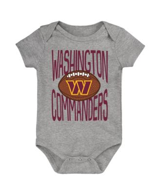 Baby Boys and Girls Gray Washington Commanders For the Ball Bodysuit