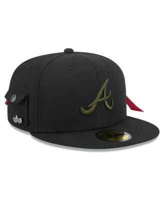 Men's Black Atlanta Braves 59FIFTY Fitted Hat