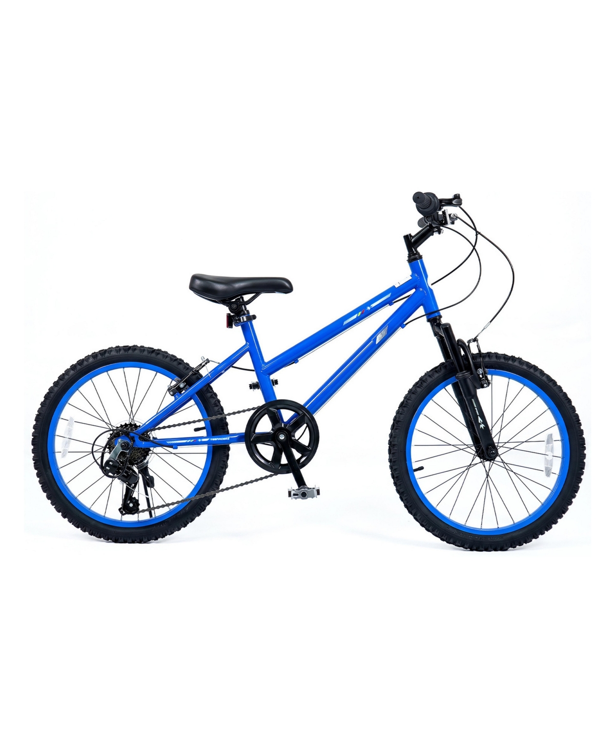 Mecale 20 Kids Mountain Bike with 7-Speed Twist Shifter and Adjustable Seat, 220 lbs. Capacity, Ages 3+ - Blue