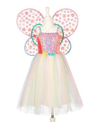 Kids' 5-7 Flora Fairy Tulle Dress and Wings, 2-Piece Set