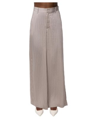 Women's Social Club Pinstripe Wide-Leg Pants