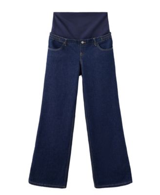 Women's Maternity Low-Rise Straight-Leg Stretch Jeans