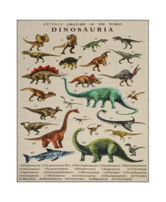 Large Kids Play Mat with Dinosaur Chart, Non-Slip, Ages 0+