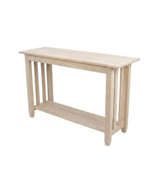 Unfinished Console or Sofa Table with Versatile Design for Living Room
