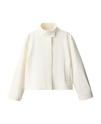 Women's Cropped Funnel Neck Jacket