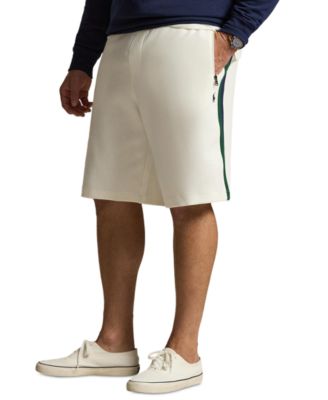 Polo Ralph Lauren - Men's Big & Tall Regular-Fit Double-Knit Shorts White