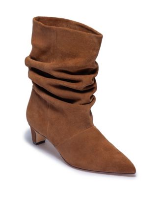 Etta Slouch Pointed-Toe Mid-Calf Bootie