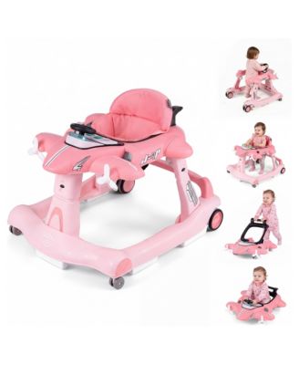 6-in-1 Adjustable Height Detachable Play Platform Baby Walker
