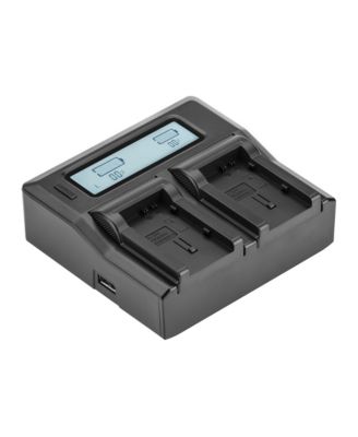 Dual Smart Charger LCD Screen Battery Charger for Canon BP-800 Series