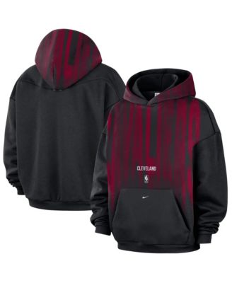 Men's Black, White Cleveland Cavaliers 2026 Game Theather Fleece Hoodie