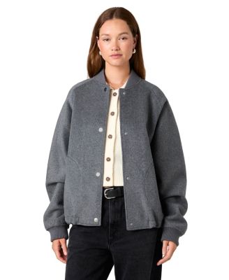 Women's Wembley Oversized Wool-Blend Bomber Jacket