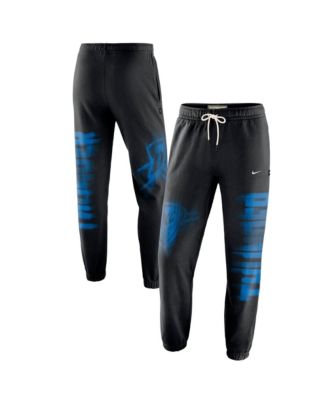 Men's Black, White Oklahoma City Thunder 2026 Game Theather Fleece Sweatpants